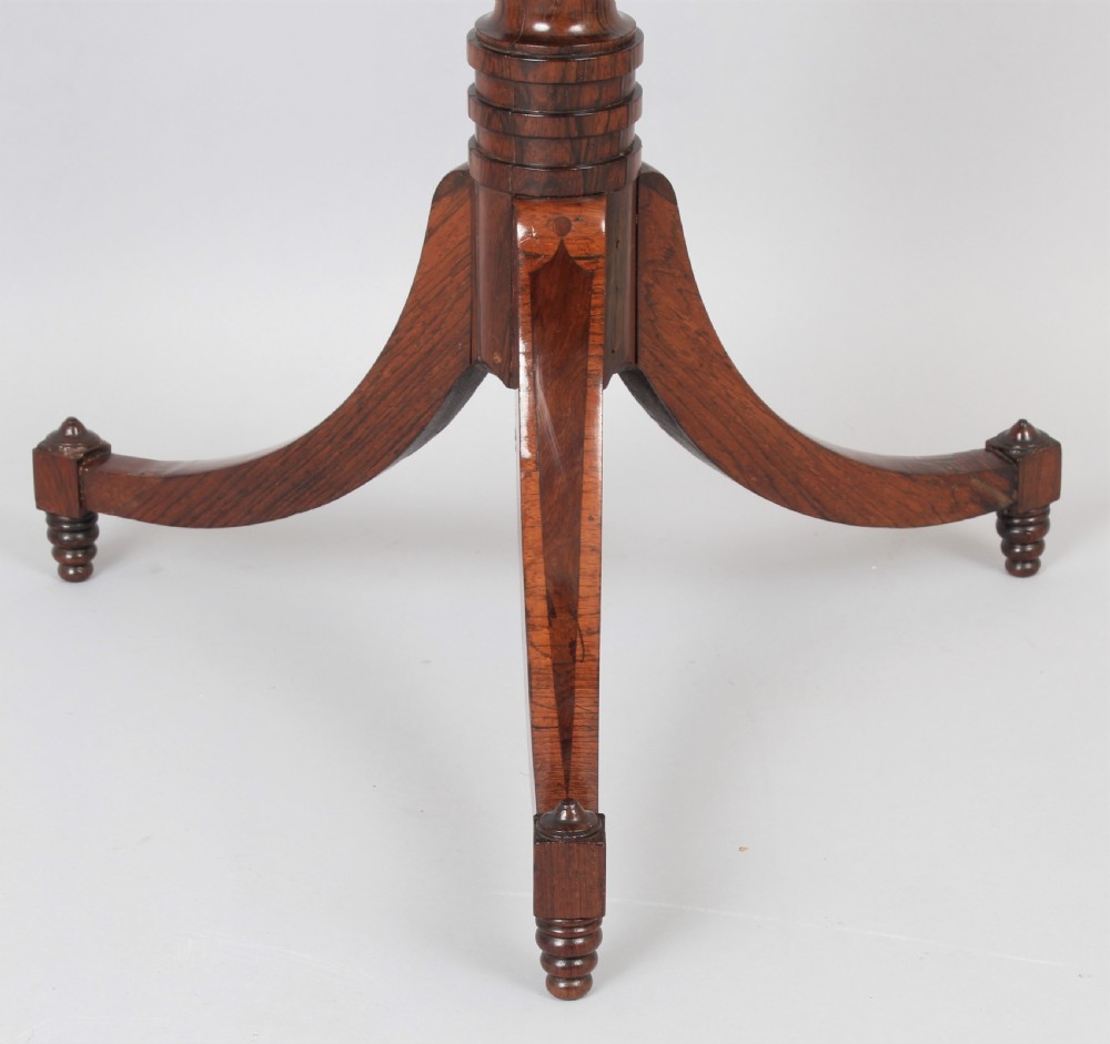 Fine Regency rosewood reading table View III