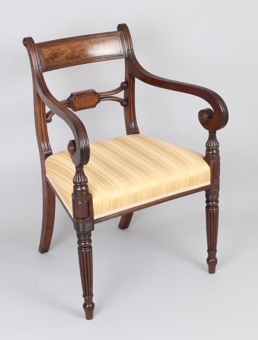 Fine set of early 19th century mahogany chairs View II