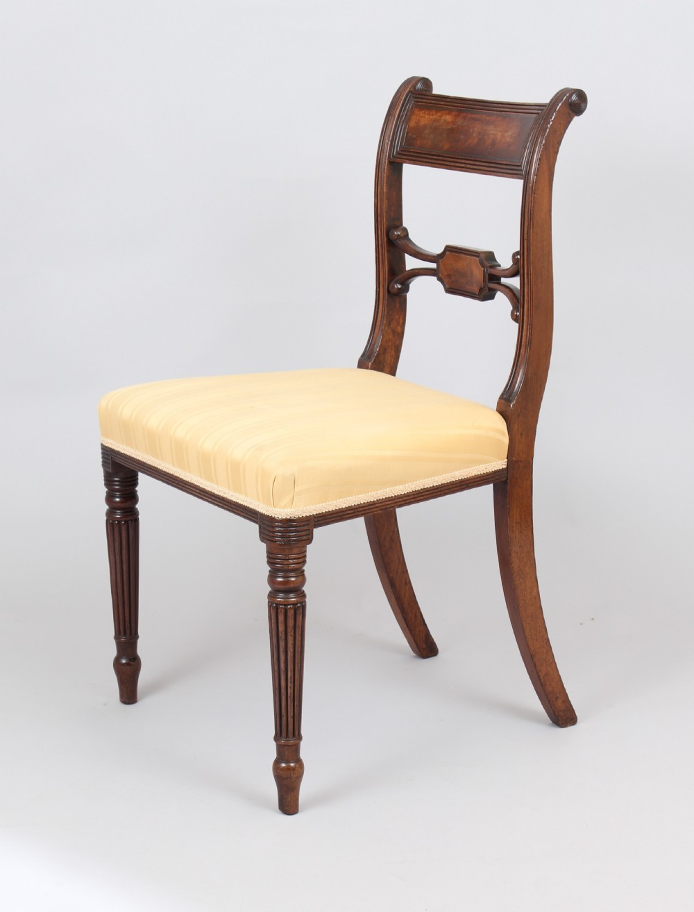 Fine set of early 19th century mahogany chairs View III