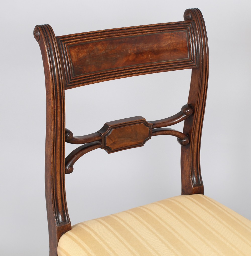 Fine set of early 19th century mahogany chairs View IV