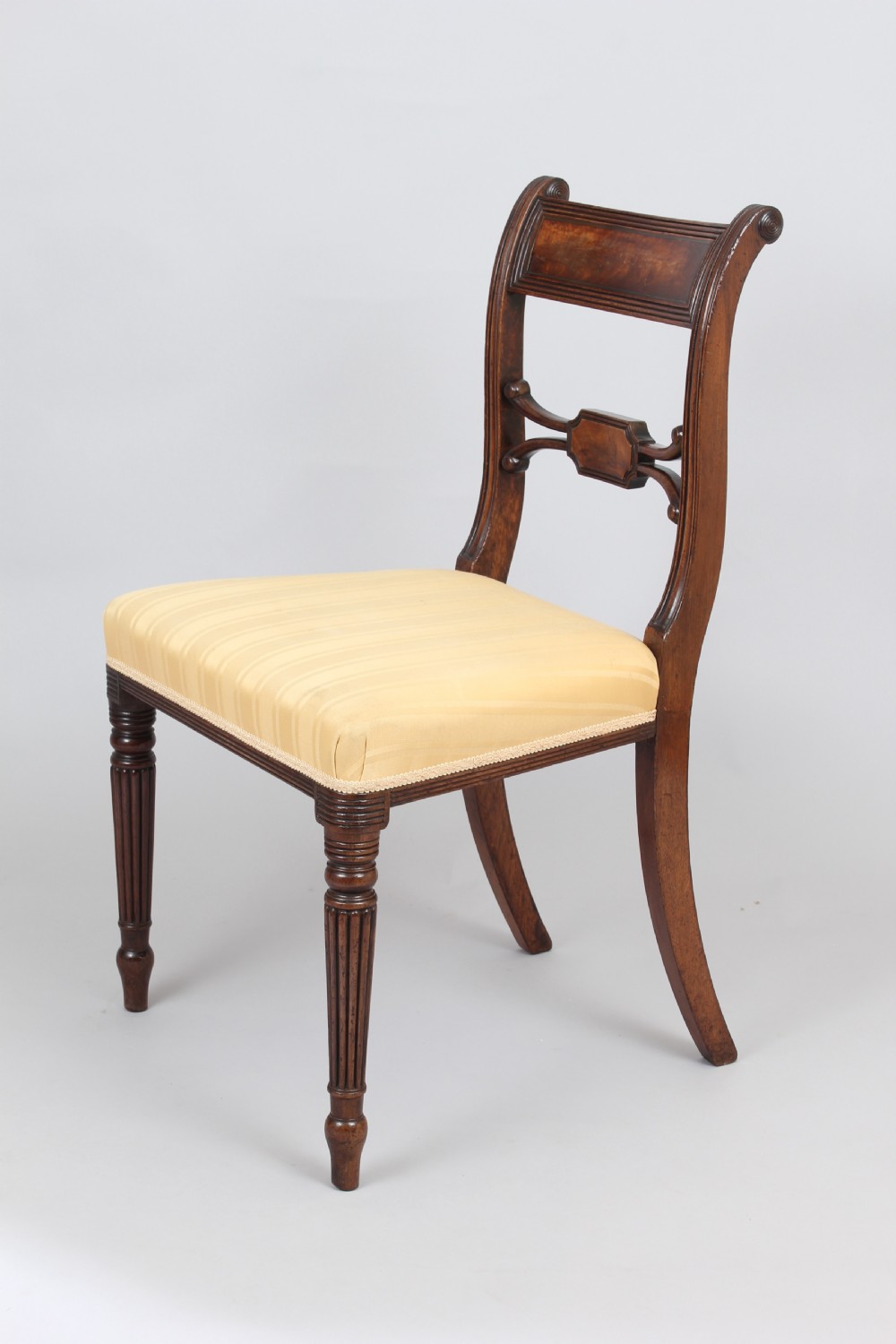 Fine set of early 19th century mahogany chairs View V