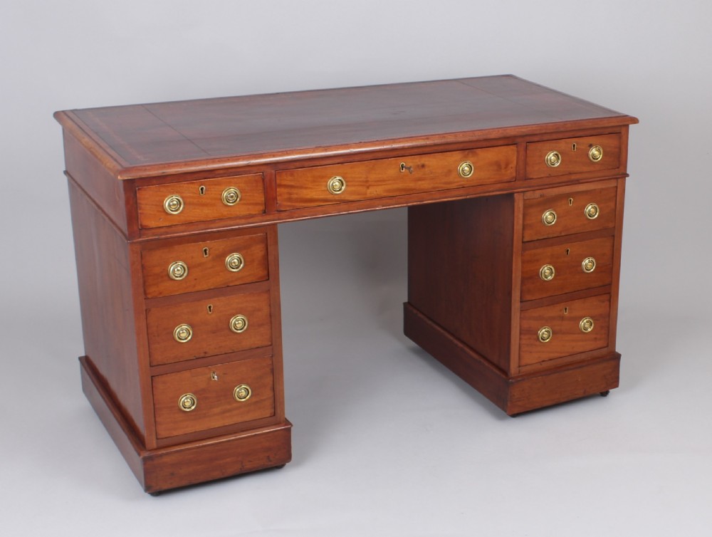 A Mahogany pedestal desk