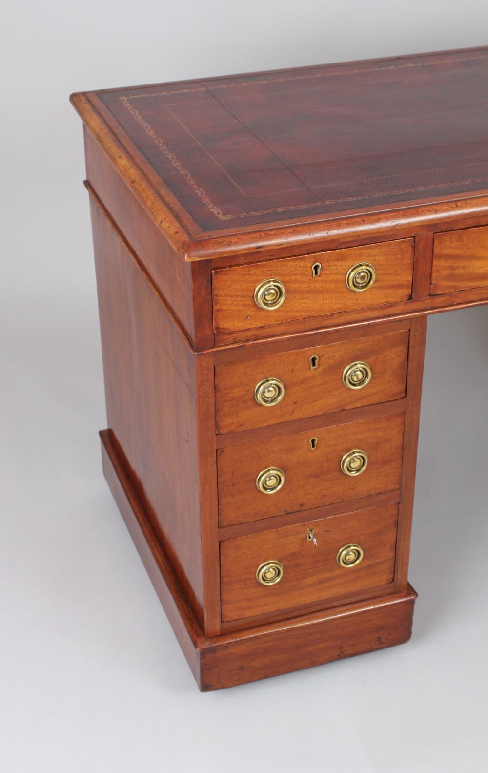 A Mahogany pedestal desk View IV