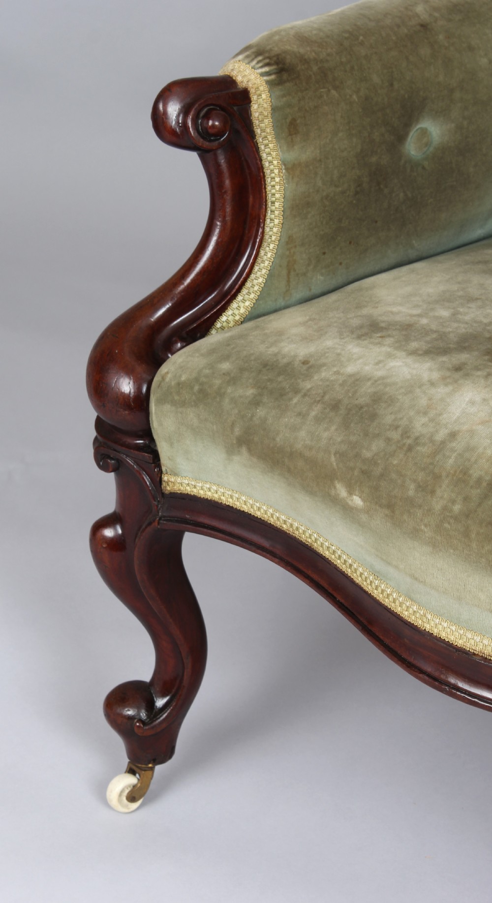 A pair of mid-Victorian comfortable easy chairs View IV