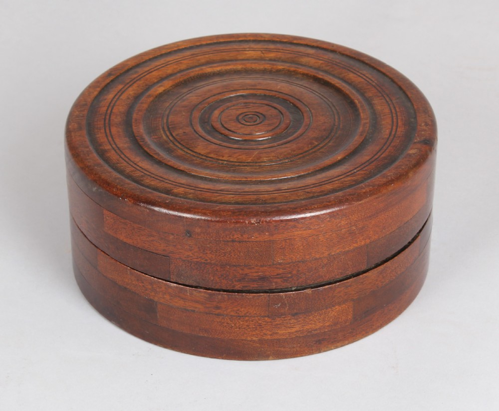Mahogany turned box