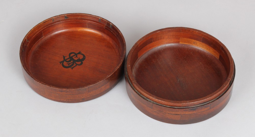 Mahogany turned box View III