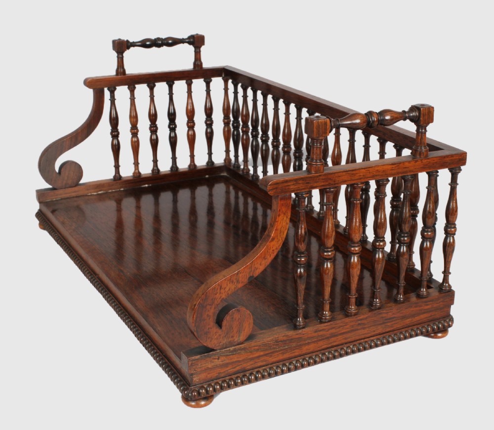 Early 19th century rosewood book-carrier View III