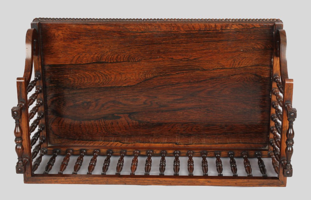 Early 19th century rosewood book-carrier View IV