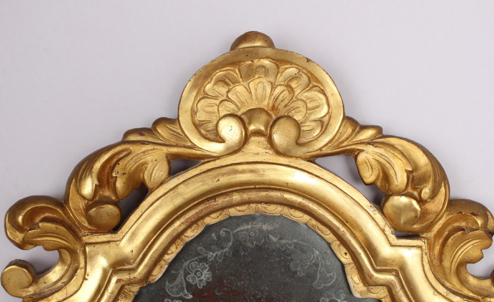 Carved and giltwood mirror in the Rococo taste View II