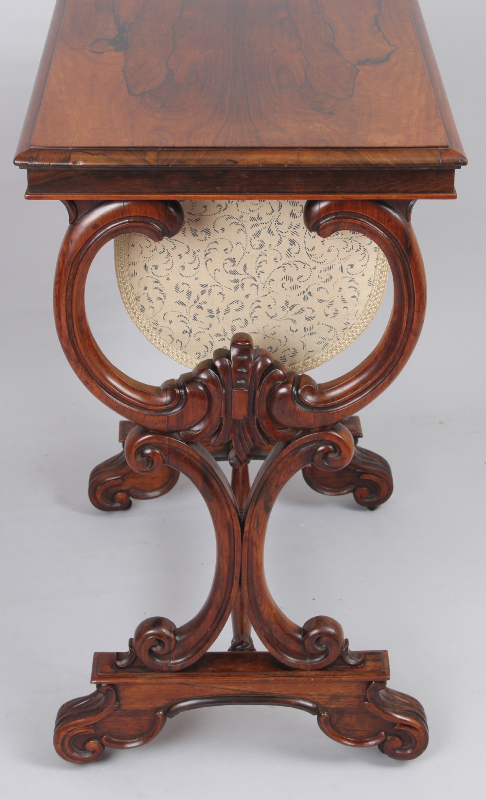 William IV period rosewood work-table View III
