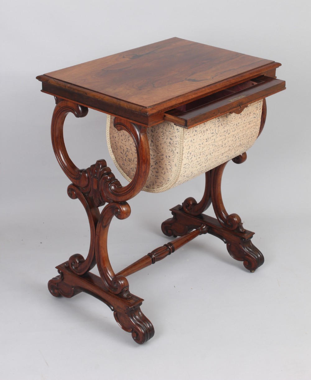 William IV period rosewood work-table View IV