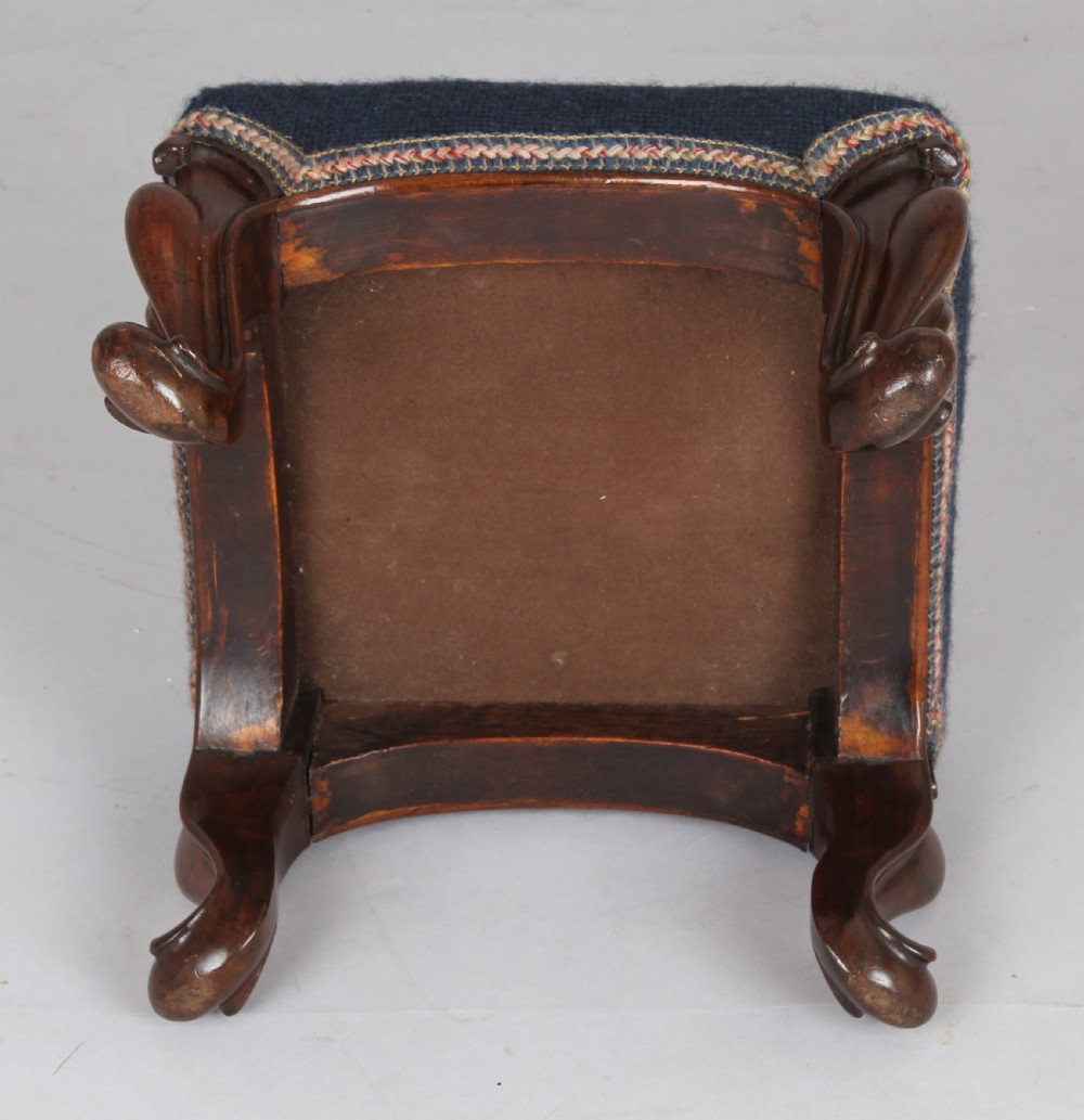 Pair of Victorian footstools View III