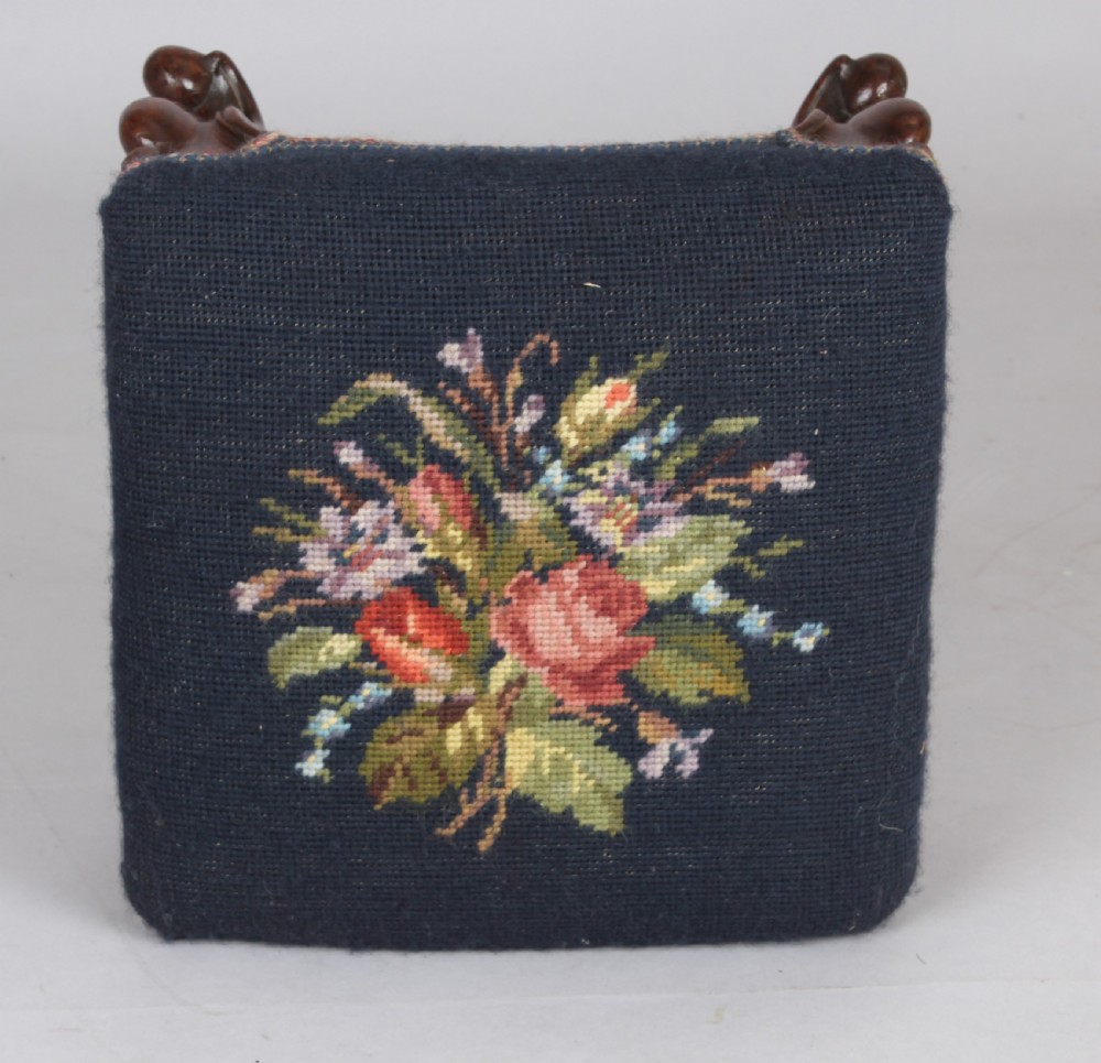 Pair of Victorian footstools View V