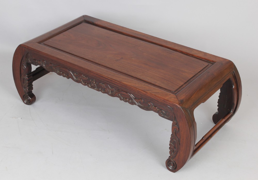 Chinese hardwood low Opium table View II