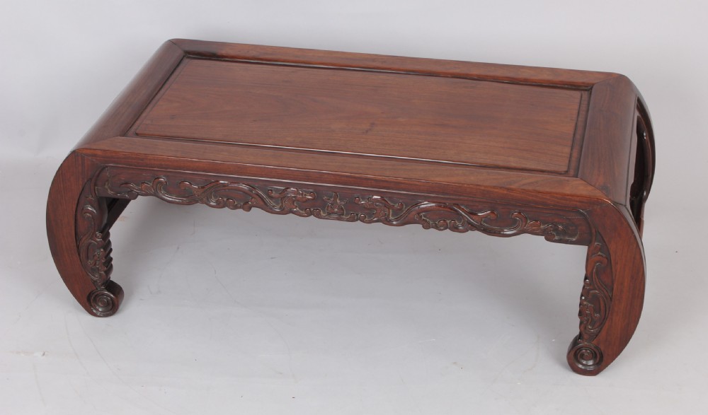 Chinese hardwood low Opium table View III