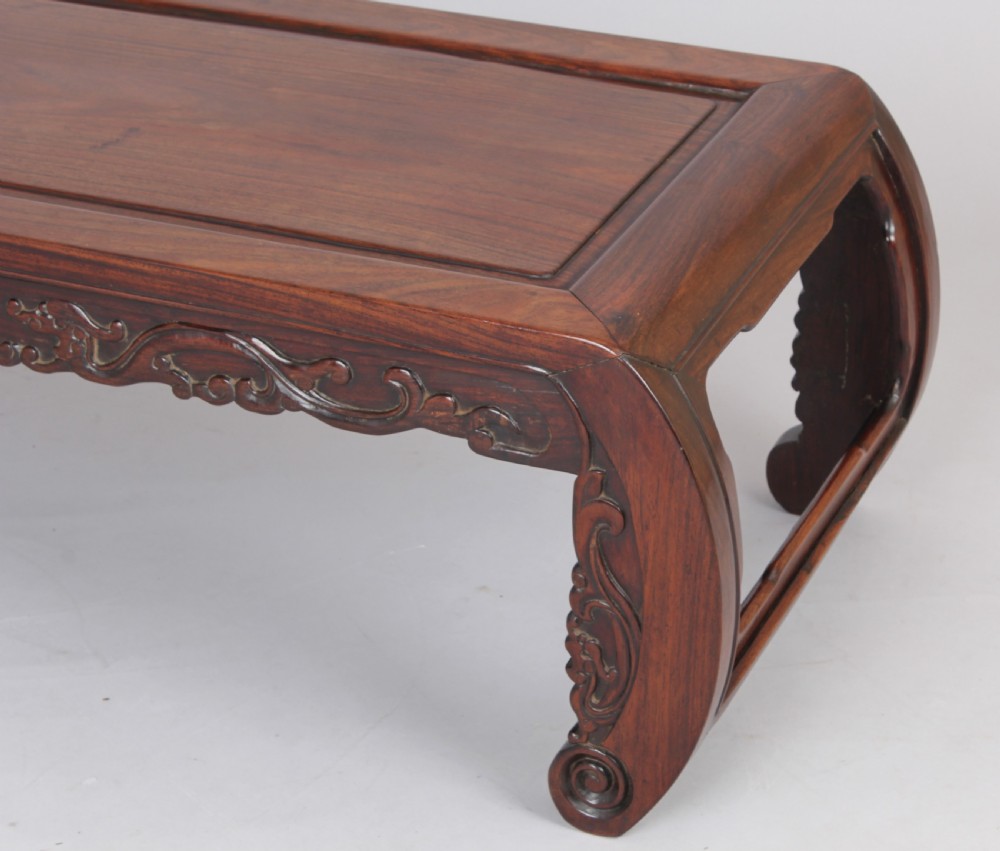 Chinese hardwood low Opium table View IV