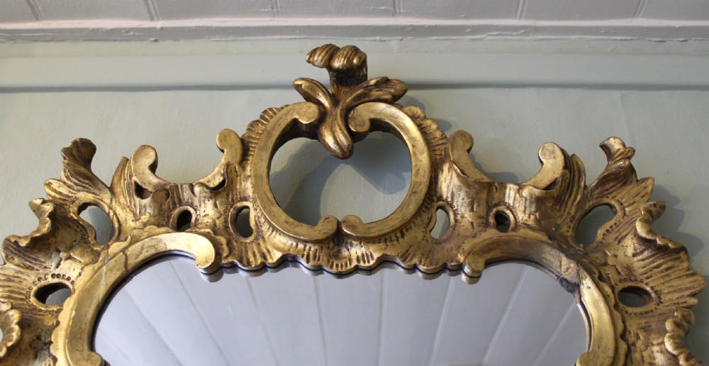 A carved and gilt wood mirror in the manner of Matthias Lock (c1710 – 1765) View III