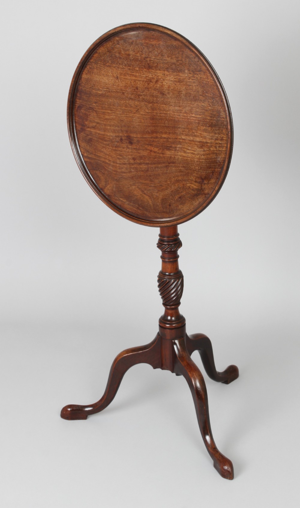 George III mahogany tripod table View II