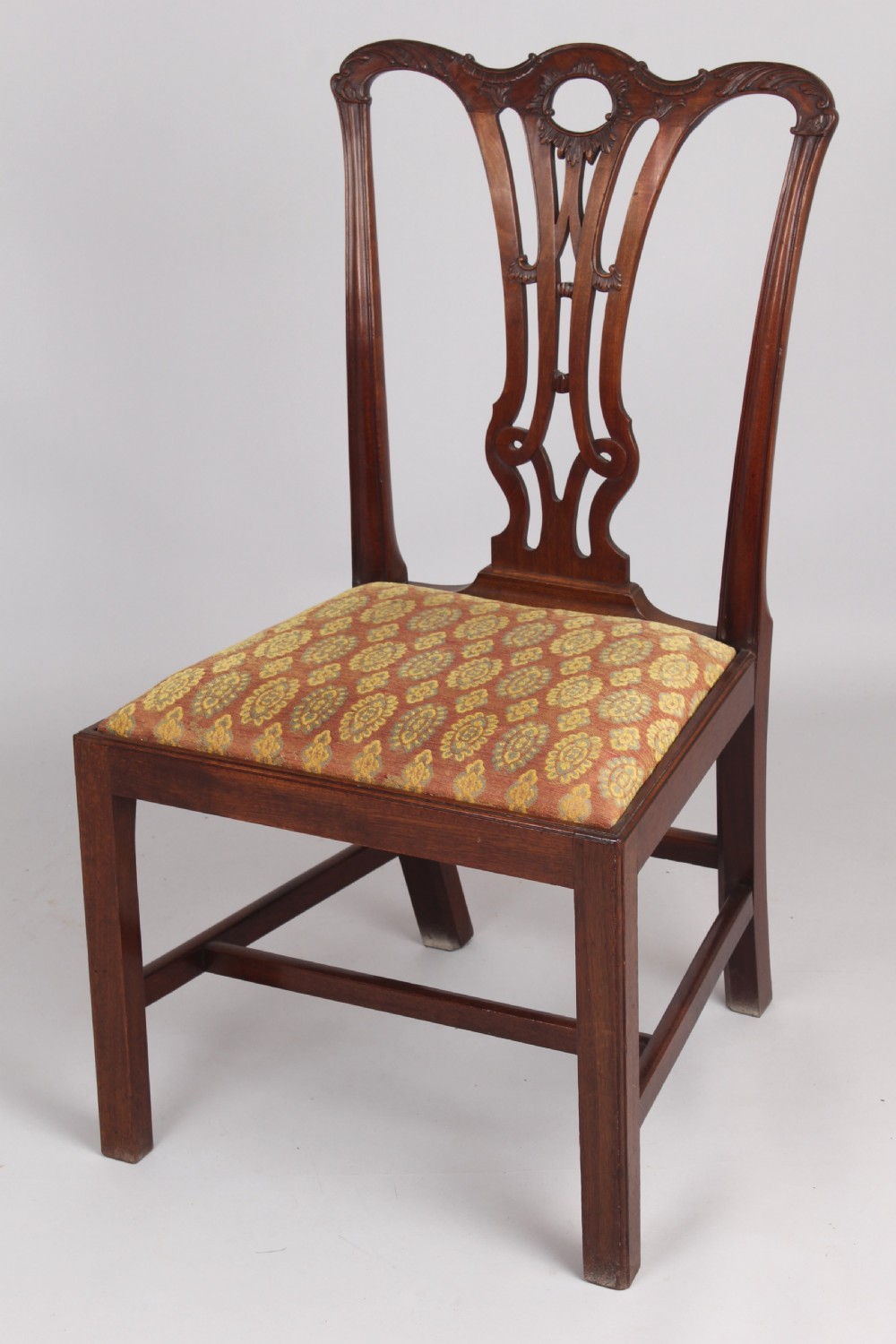 Pair of George III mahogany side chairs View III
