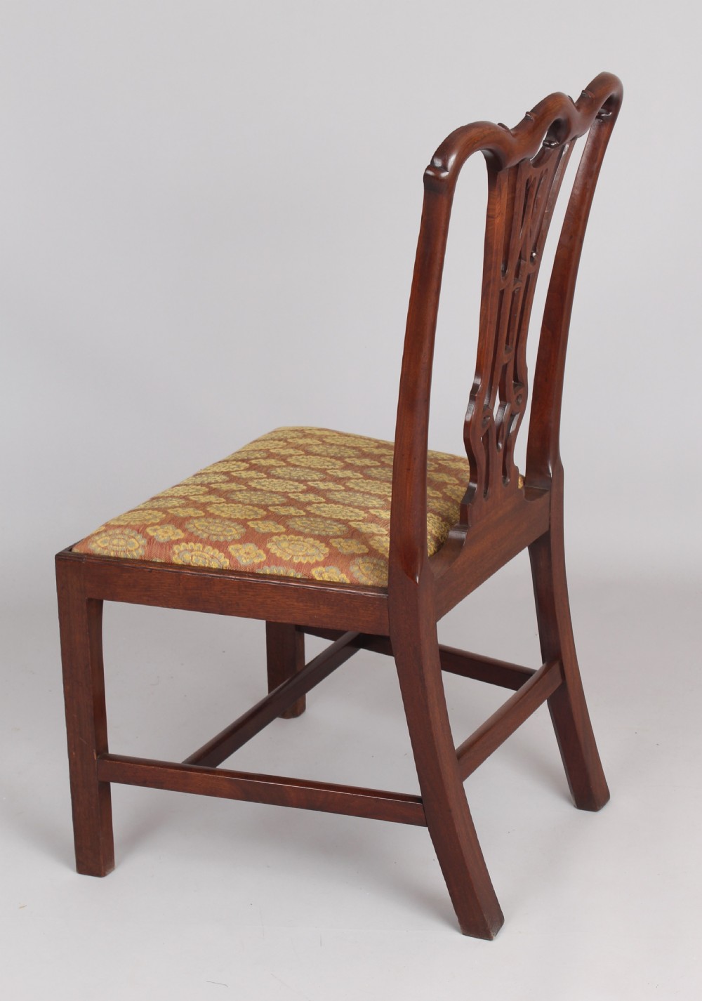 Pair of George III mahogany side chairs View IV