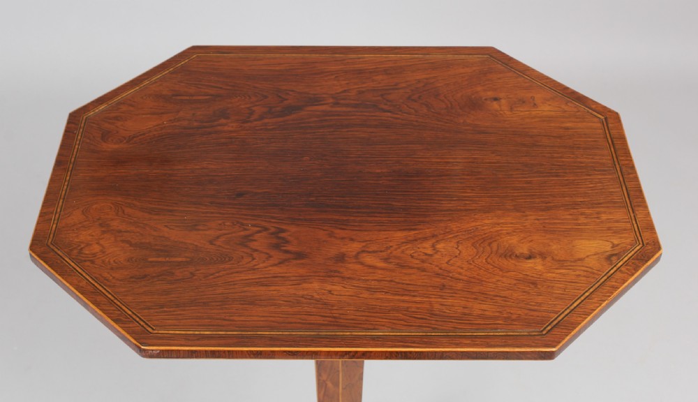 An early 19th century rosewood tripod table View II