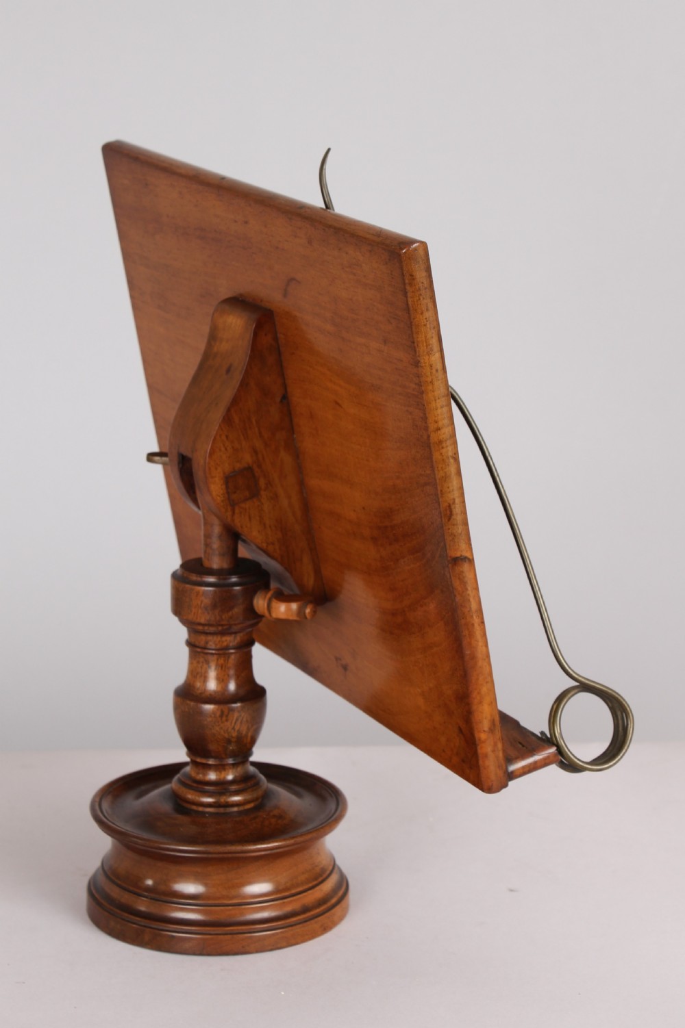 A walnut adjustable reading stand  View III