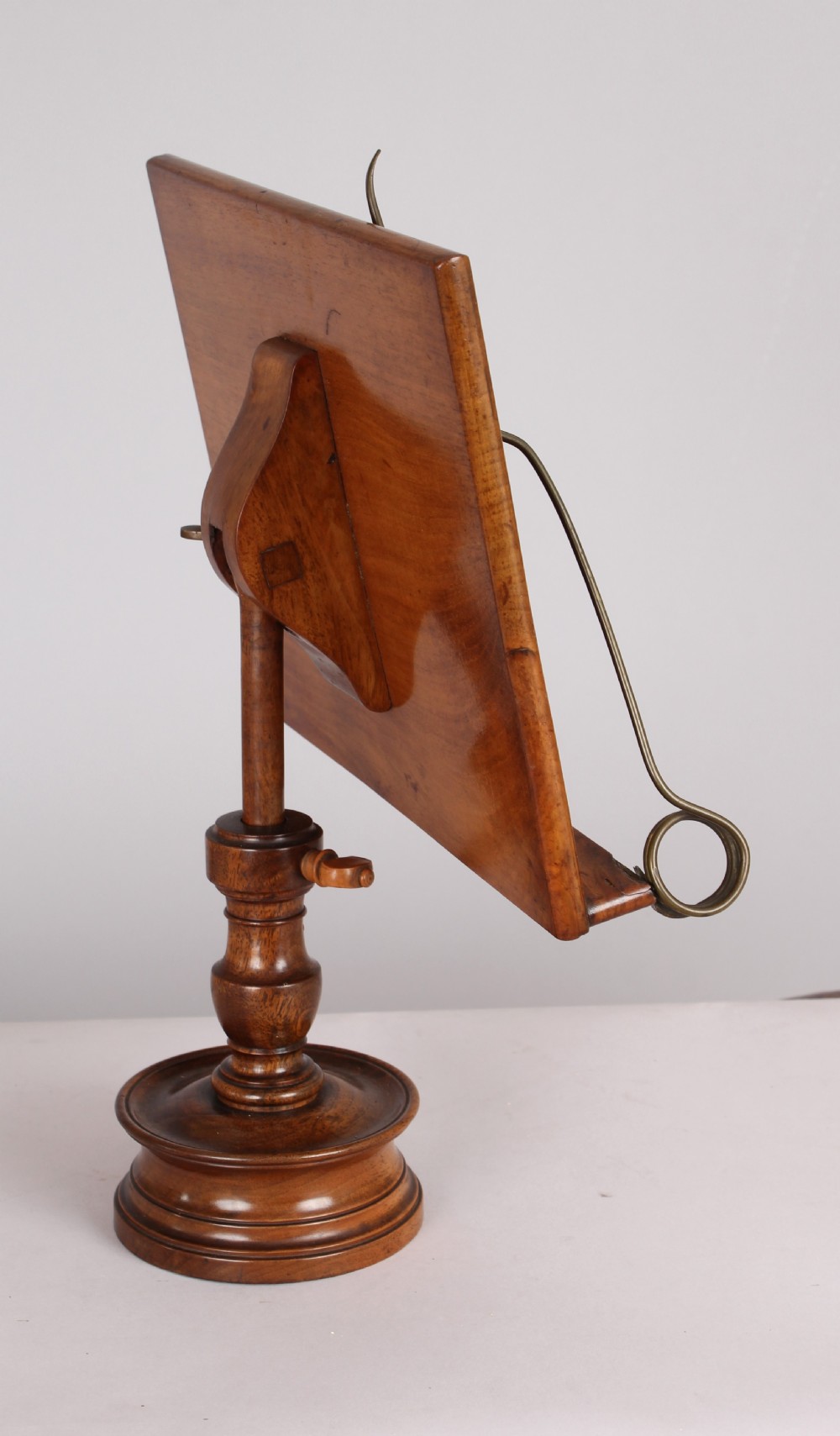 A walnut adjustable reading stand  View IV