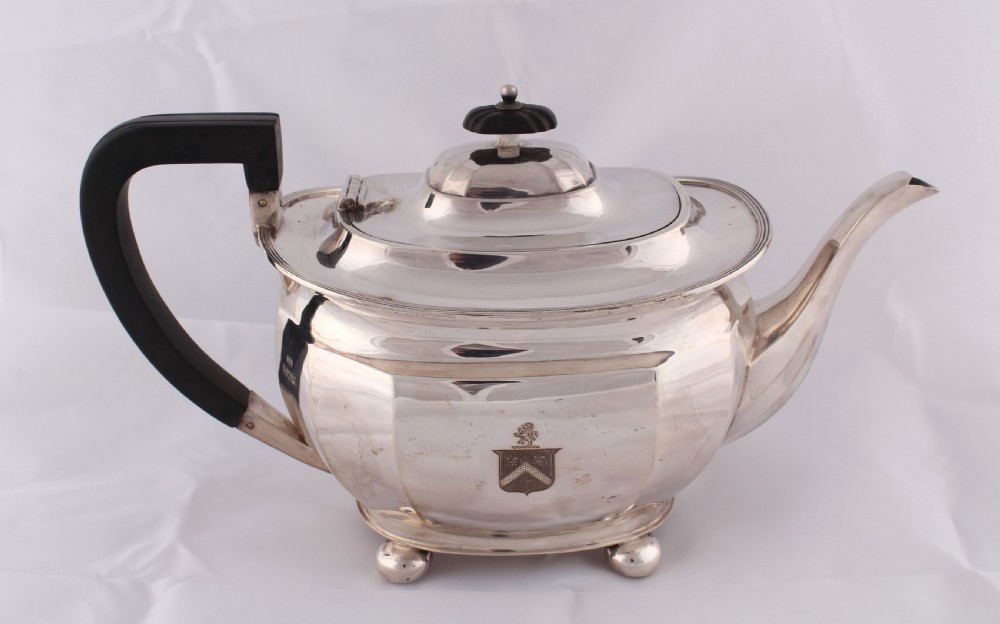 A four piece tea service by H Atkin View II