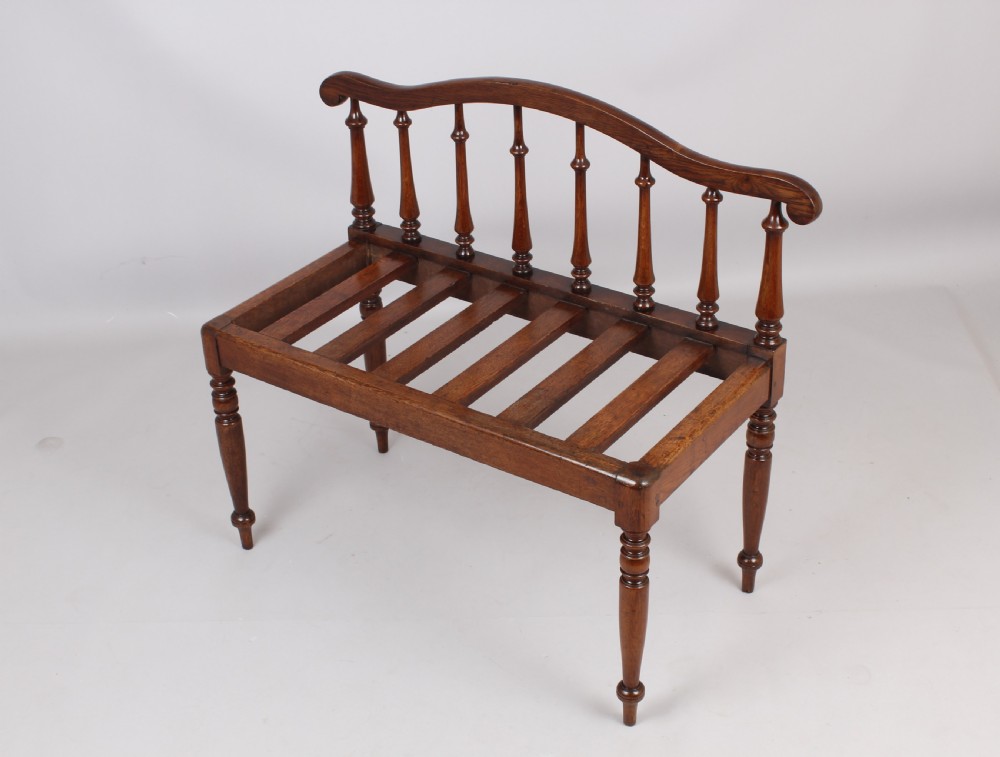 Early 19th century oak bench or window seat View II
