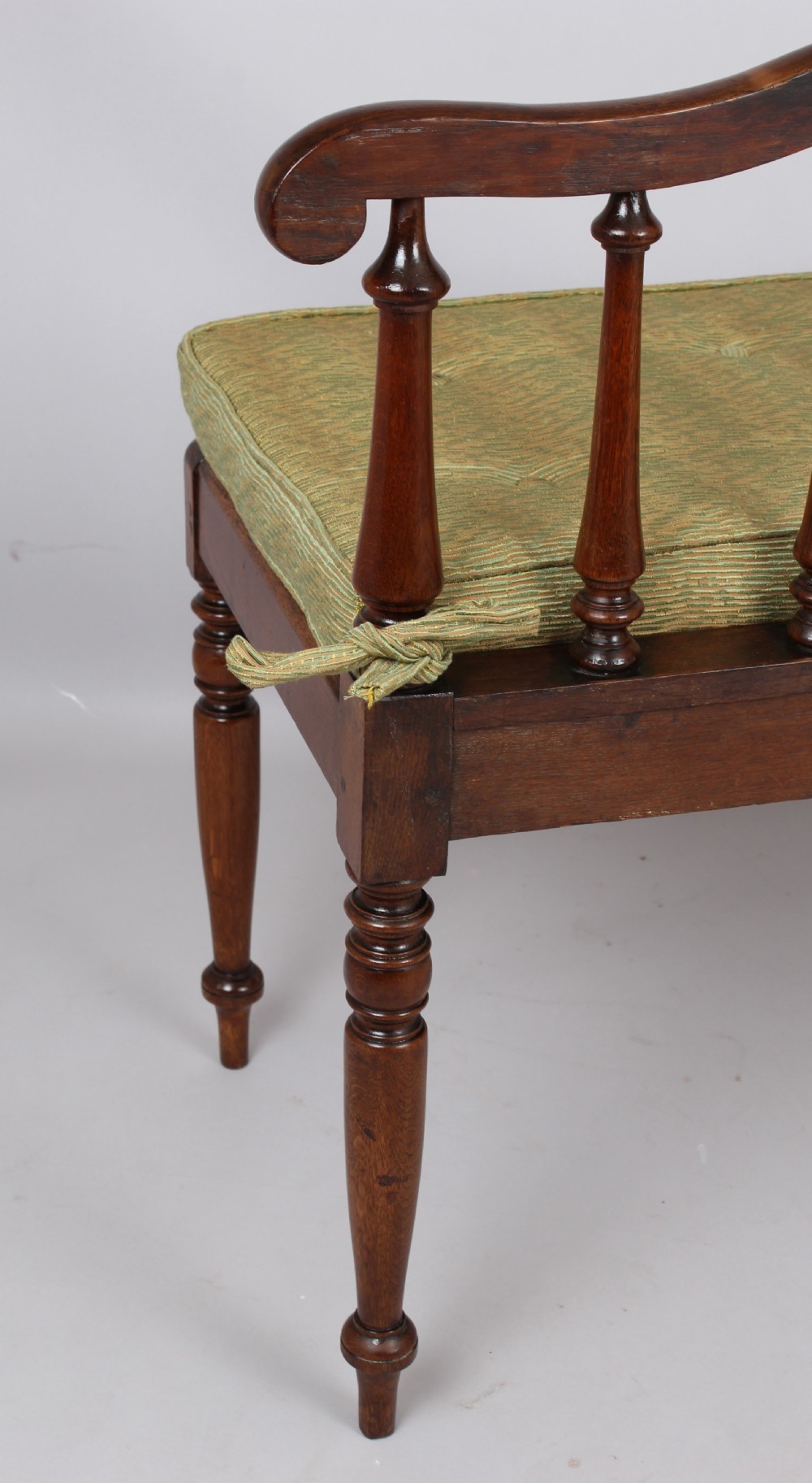 Early 19th century oak bench or window seat View III