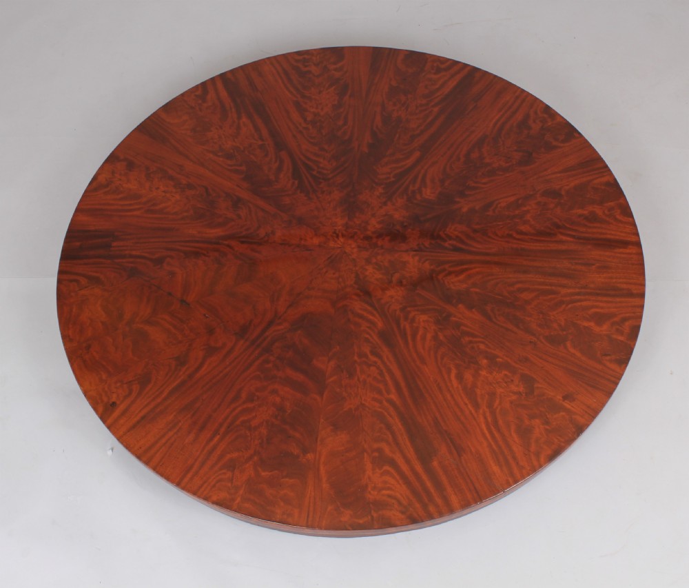 George IV mahogany pedestal table View II