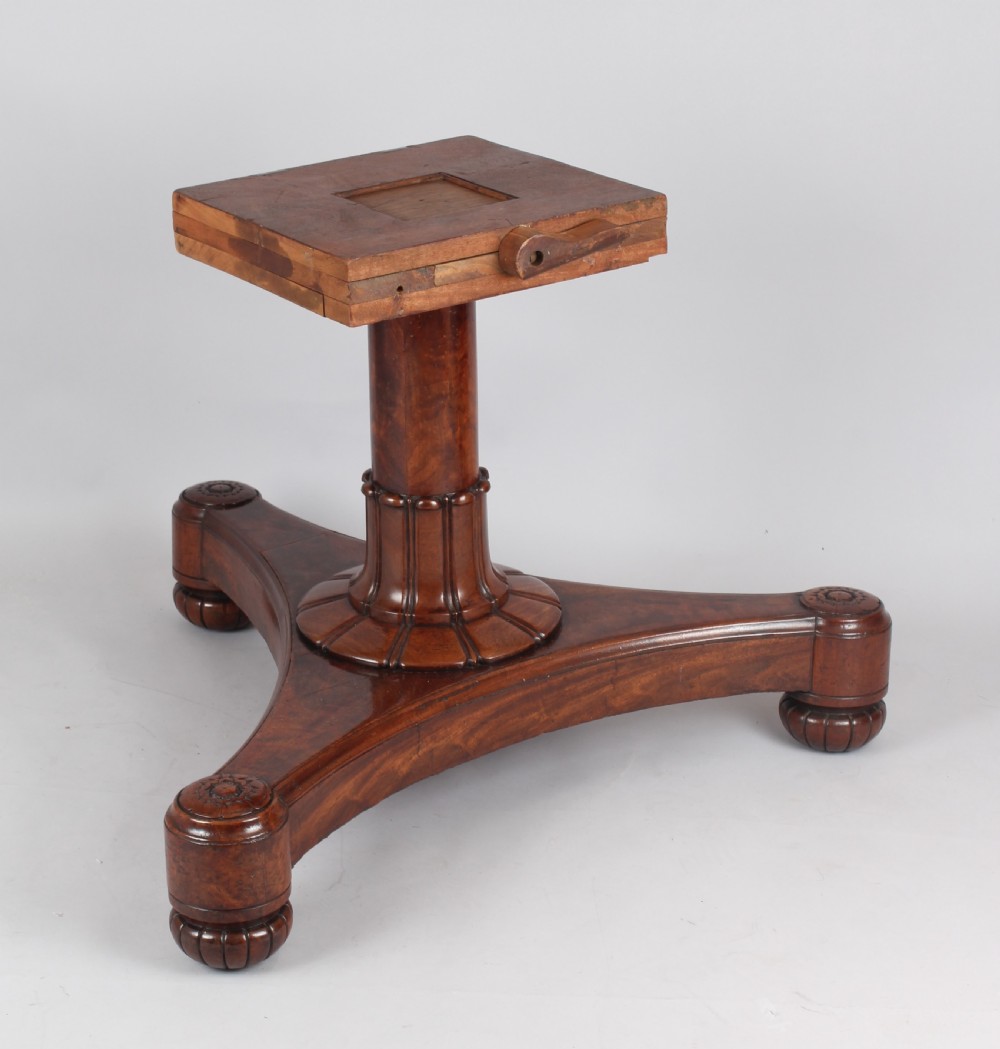 George IV mahogany pedestal table View III