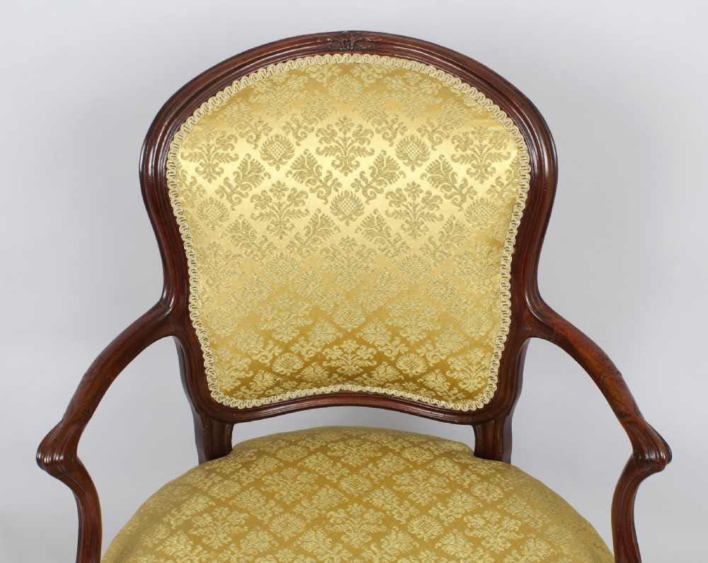 Fine George III period mahogany arm-chair View II