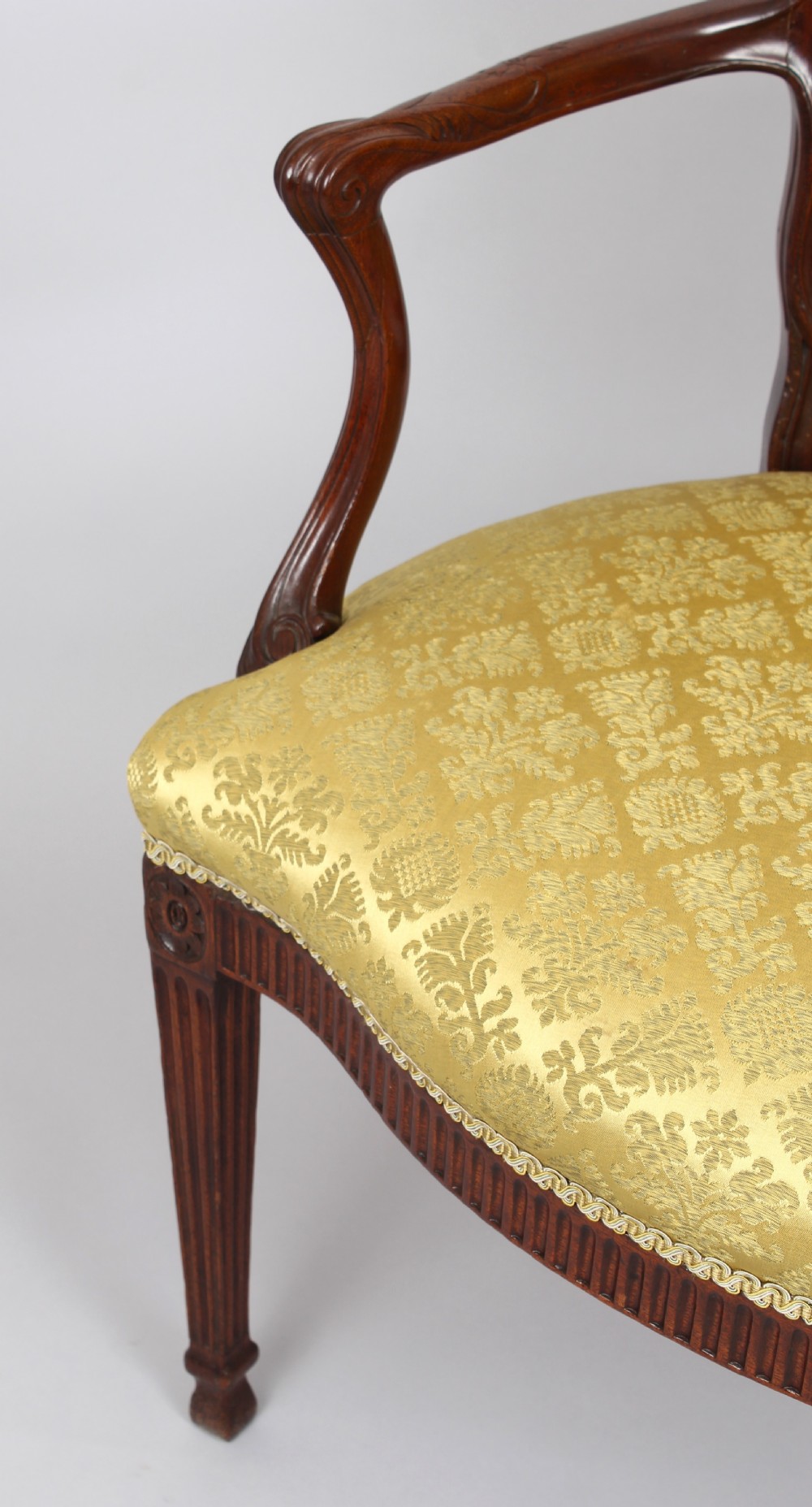 Fine George III period mahogany arm-chair View IV