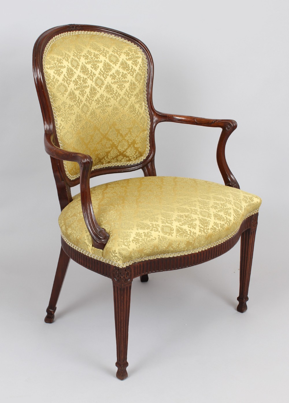Fine George III period mahogany arm-chair View V