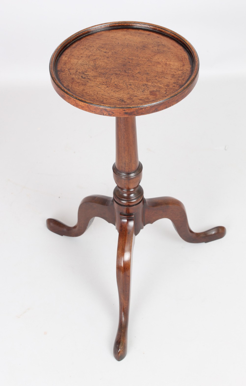 George III mahogany tripod kettle-stand 