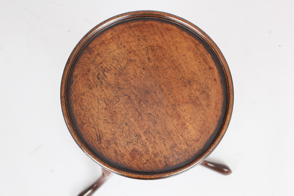 George III mahogany tripod kettle-stand  View V