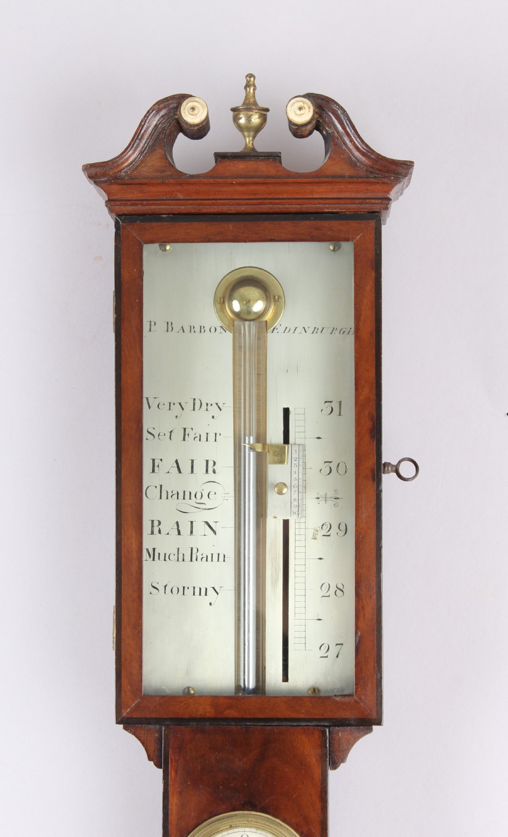 Fine mahogany stick barometer  View IV