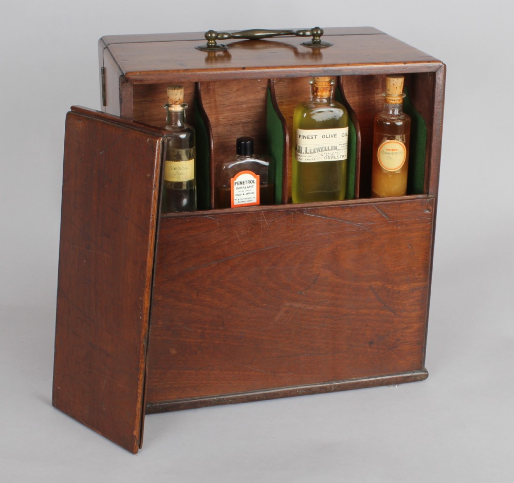 Early 19th century mahogany apothecary cabinet View II