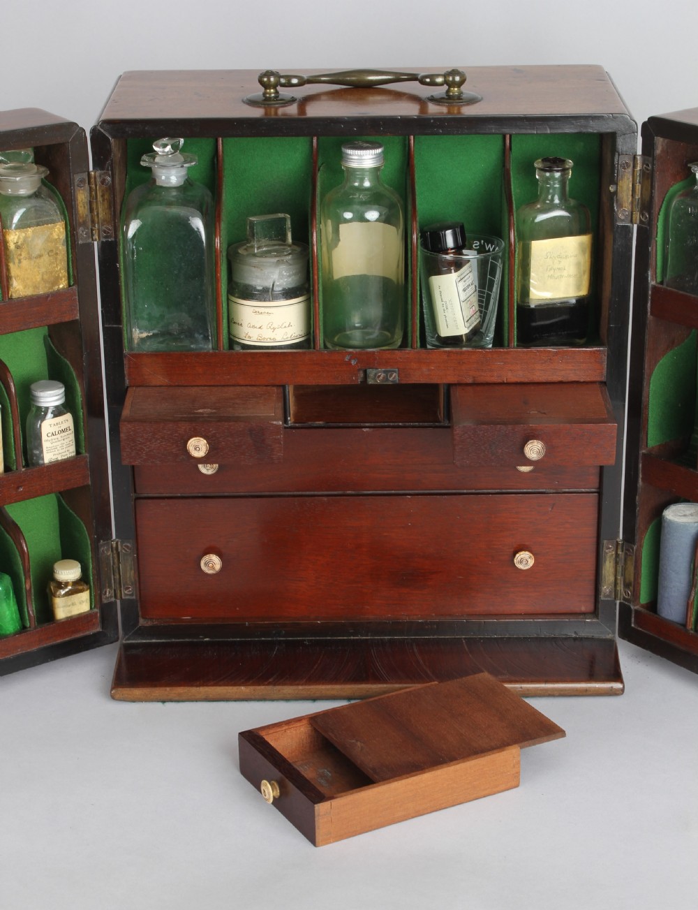 Early 19th century mahogany apothecary cabinet View IV