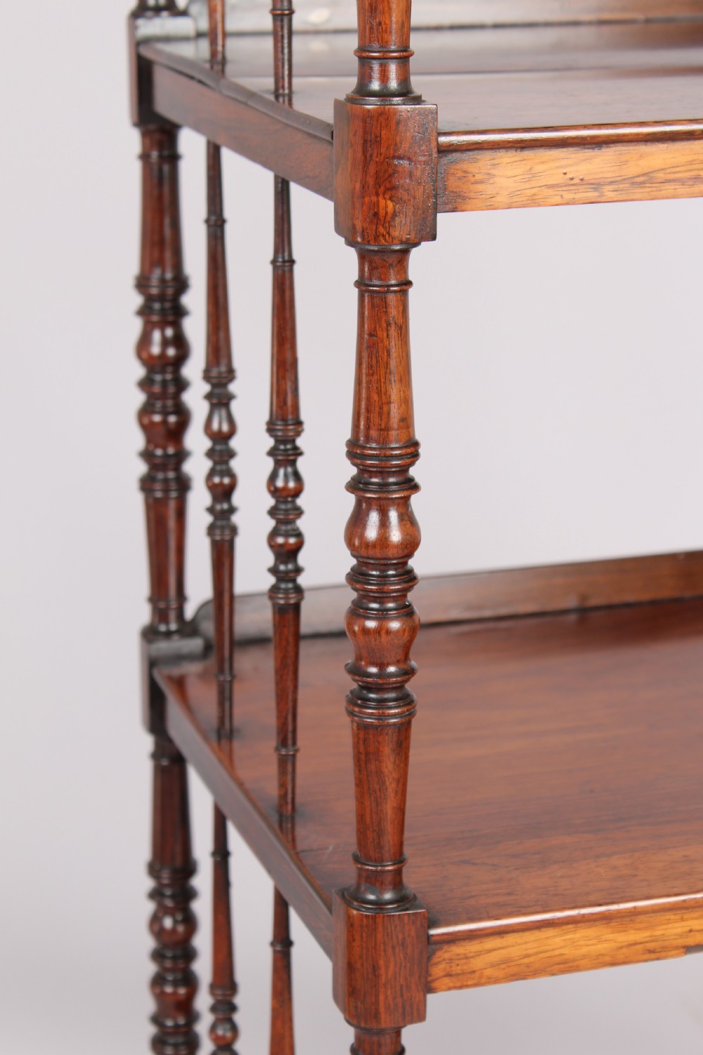 Rosewood four shelf whatnot View II