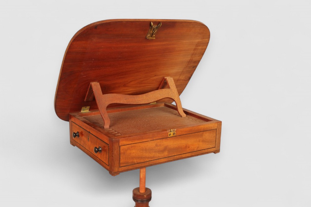 Mahogany reading or artist’s table View IV