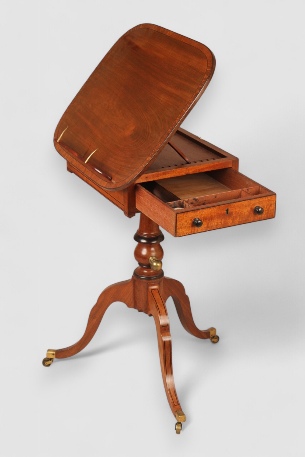 Mahogany reading or artist’s table View VI