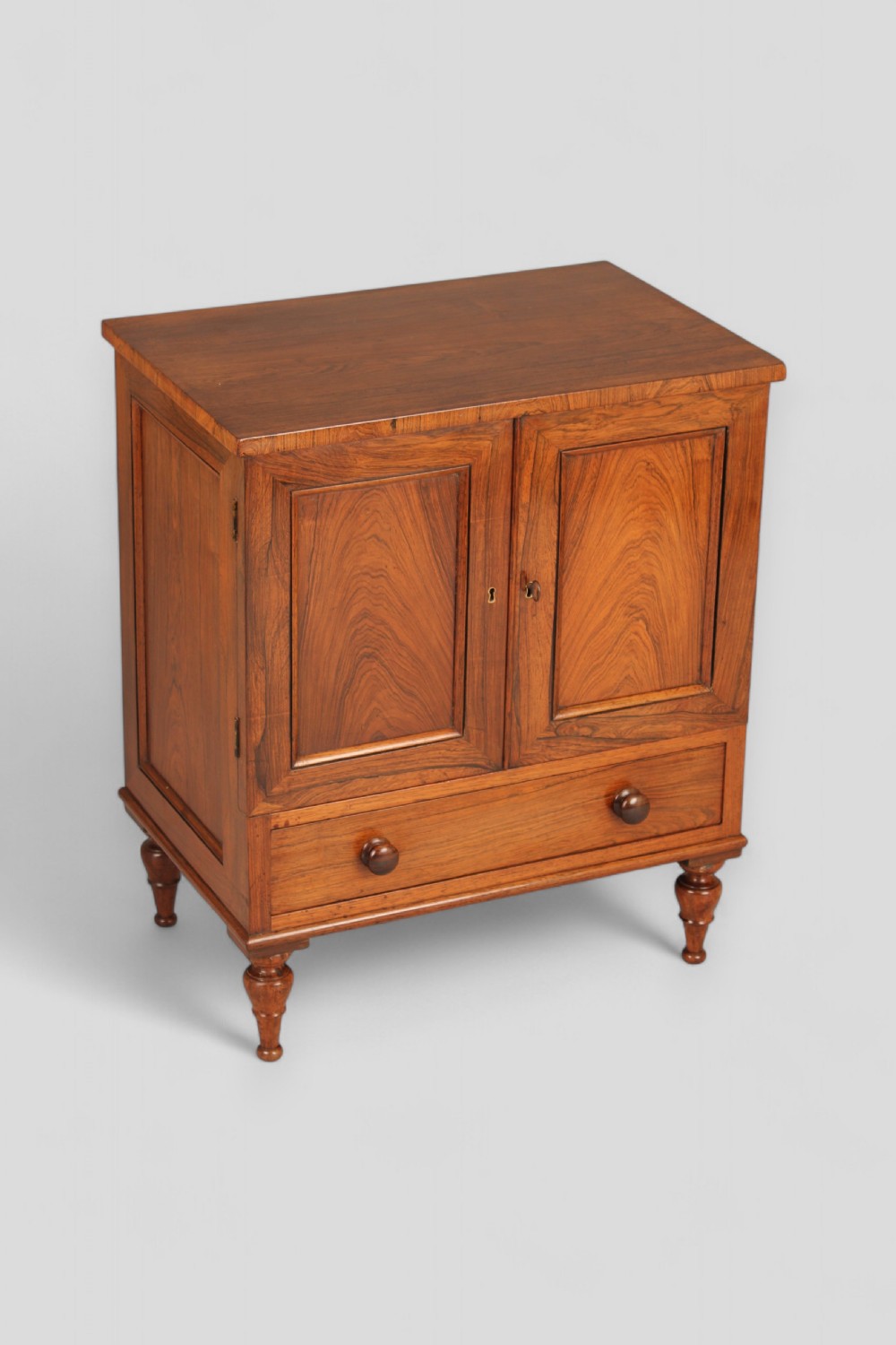 Unusually small rosewood two-door cabinet