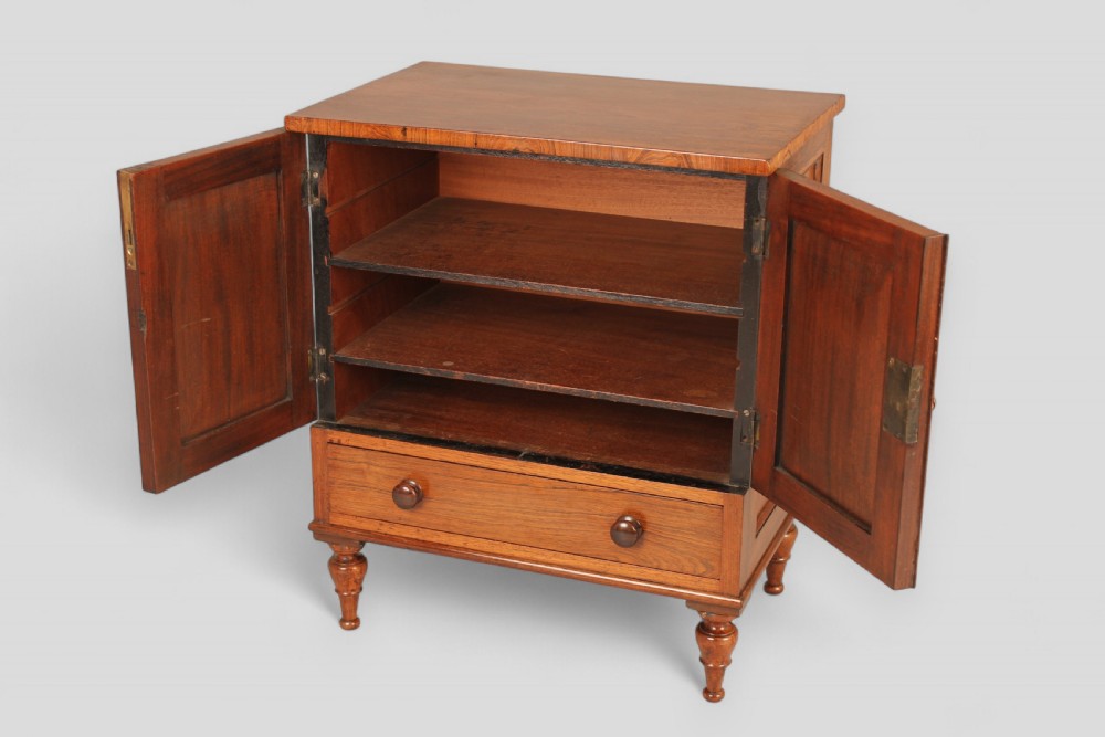 Unusually small rosewood two-door cabinet View II