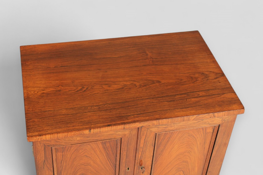 Unusually small rosewood two-door cabinet View III