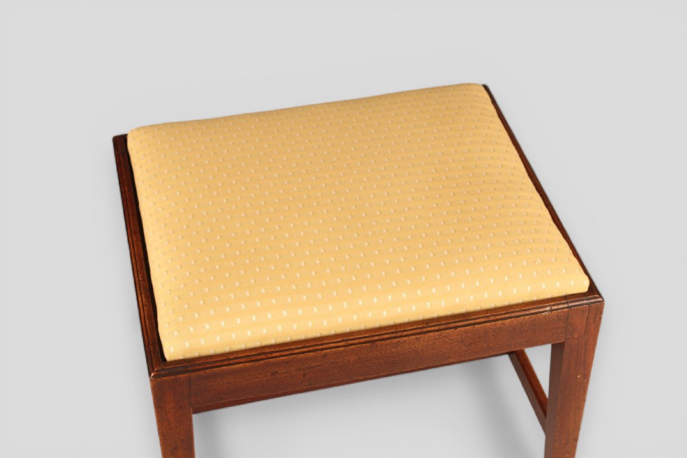 A George III mahogany stool View III