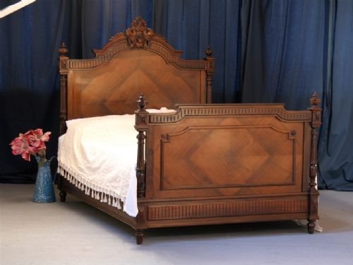 Henri 11 Rosewood Double Antique Bed