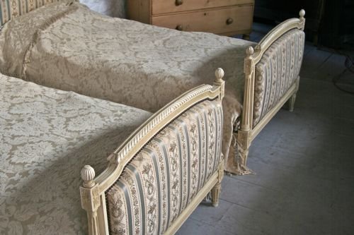 fig 1. Pair of French painted upholstered singles