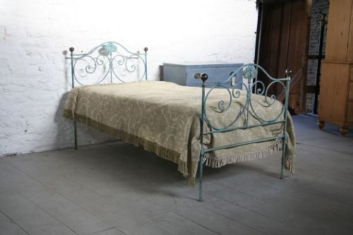 fig 1. very pretty forged iron single bedstead